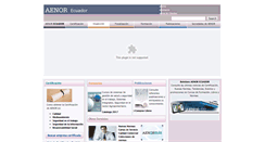Desktop Screenshot of aenorecuador.com