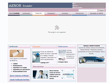 Tablet Screenshot of aenorecuador.com